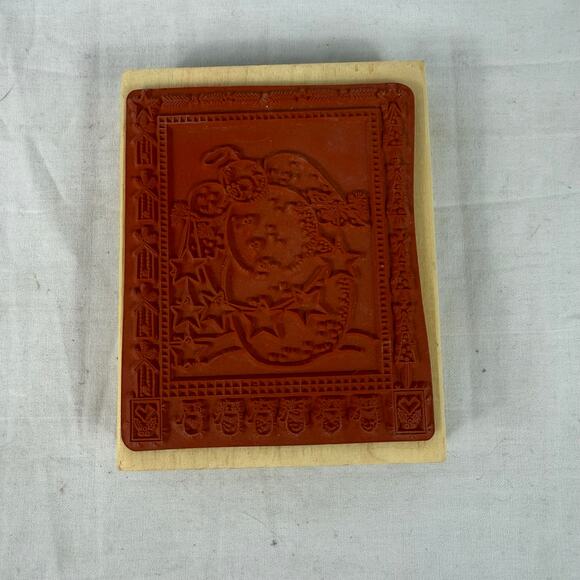 Sandi Gore Evans L25054 Starry Snowman Uptown Rubber Stamps Crafts Scrapbooking - Picture 2 of 3